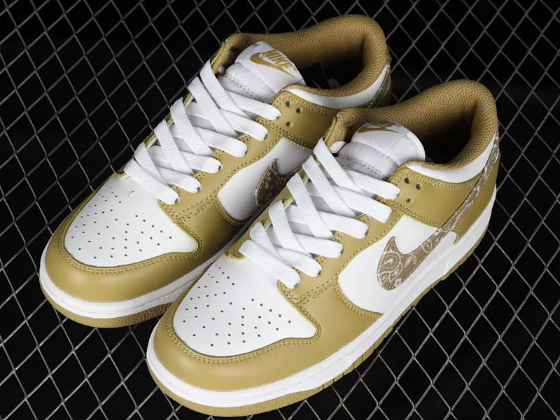 All Categories Nk SB Dunk Series Nk SB Dunk Low Low-top sneakers J version Nk Dunk Low ESS "Barley Paisley" Avocado green Cashew flower SB low-top sports and leisure sneakers DH4401-104